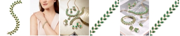EFFY Collection EFFY&reg; Emerald (10-4/5 ct. t.w.) and Diamond (2-1/2 ct. t.w.) Tennis Bracelet in 14k Gold
